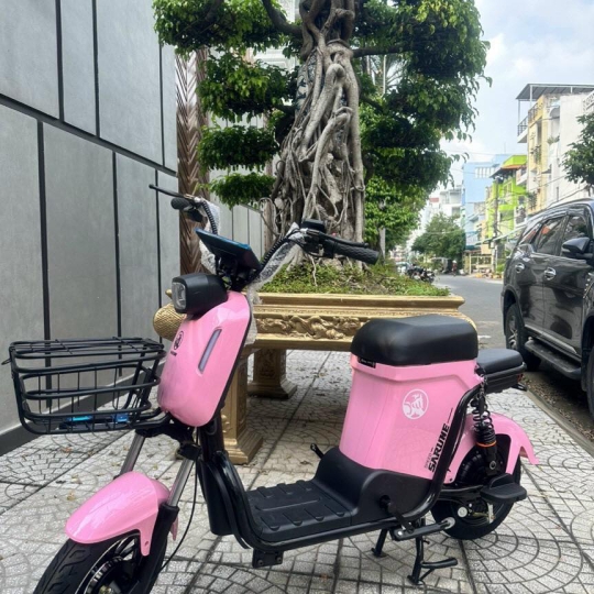 Xe đạp điện Sarune S6 - Hồng