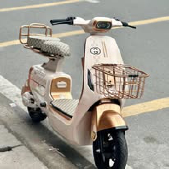Xe điện Hottrend V1 Kem - Đồng
